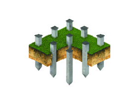 Фундаменты на забивных Ж/Б сваях