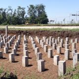 Этапы возведения свайного поля